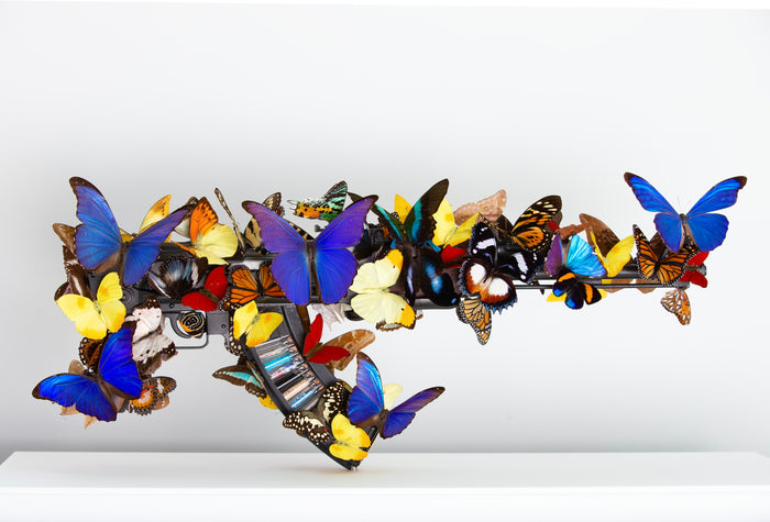 Beat of a Wing Draco Medium: AK-47 covered in real butterflies