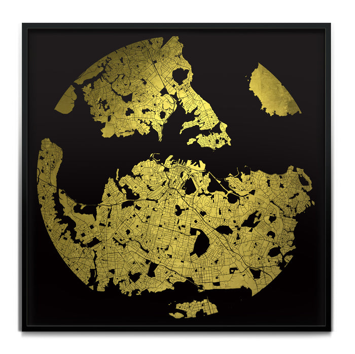 Mappa Mundi Auckland (24 Karat Gold)
