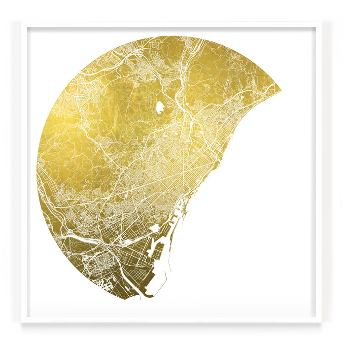 Mappa Mundi Barcelona (24 Karat Gold)
