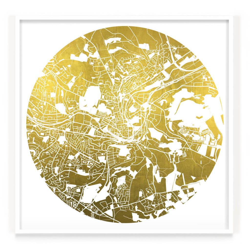 Mappa Mundi Bath (24 Karat Gold)