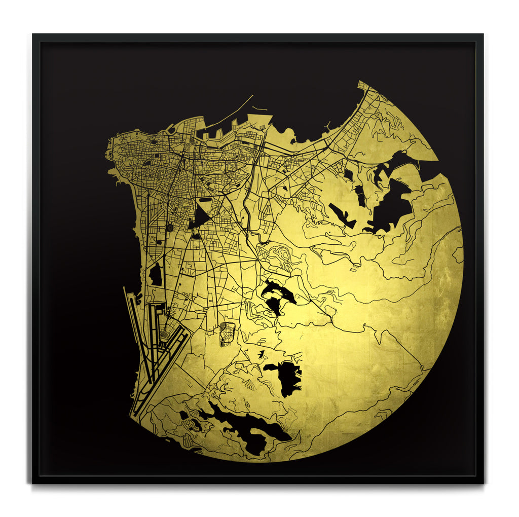 Mappa Mundi Beirut (24 Karat Gold)