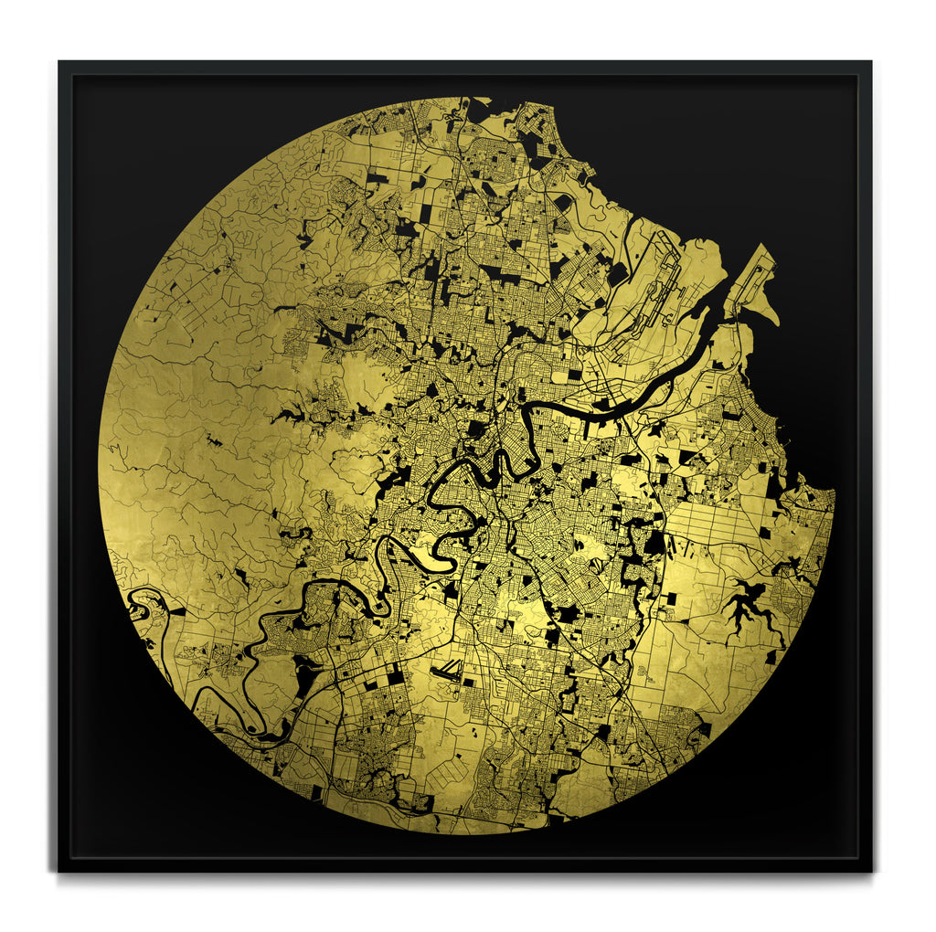 Mappa Mundi Brisbane (24 Karat Gold)
