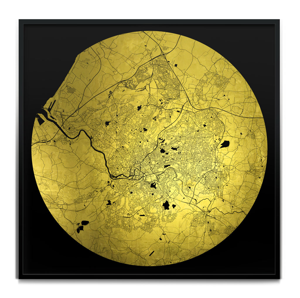 Mappa Mundi Bristol (24 Karat Gold)