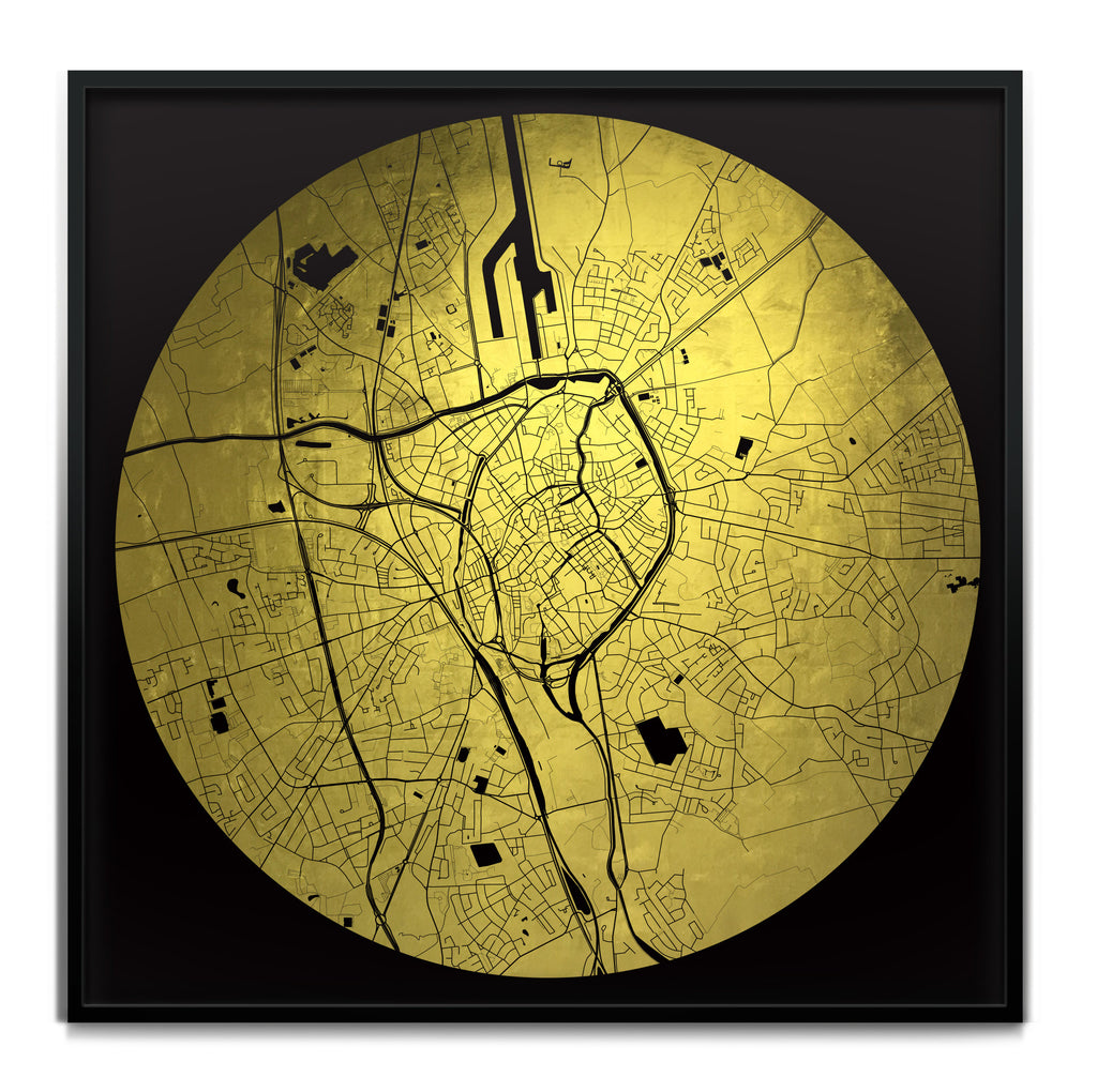 Mappa Mundi Bruges (24 Karat Gold)