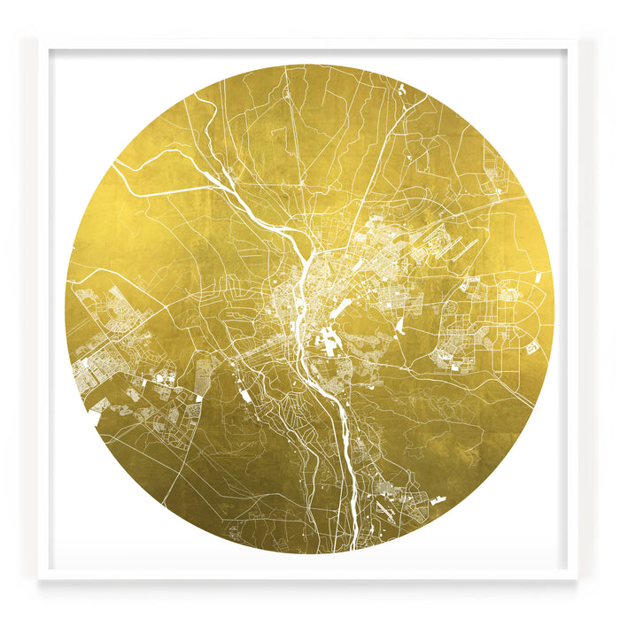 Mappa Mundi Cairo (24 Karat Gold)