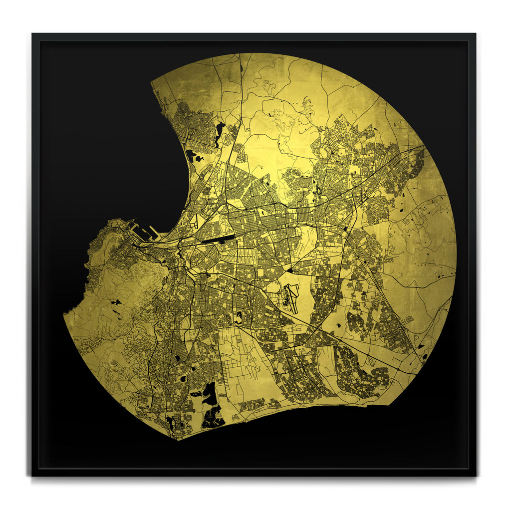 Mappa Mundi Cape Town (Downtown) (24 Karat Gold)