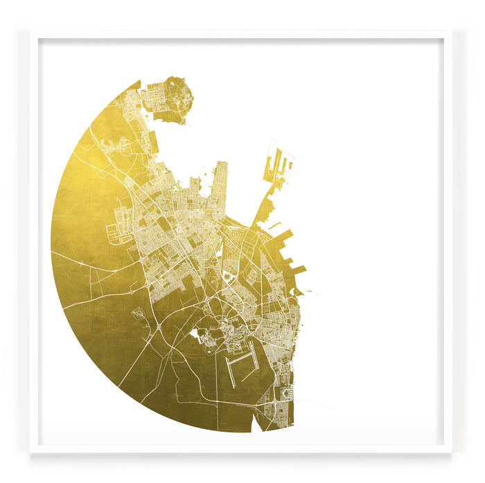 Mappa Mundi Dammam (24 Karat Gold)