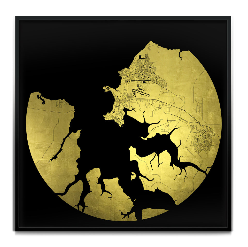 Mappa Mundi Darwin (24 Karat Gold)