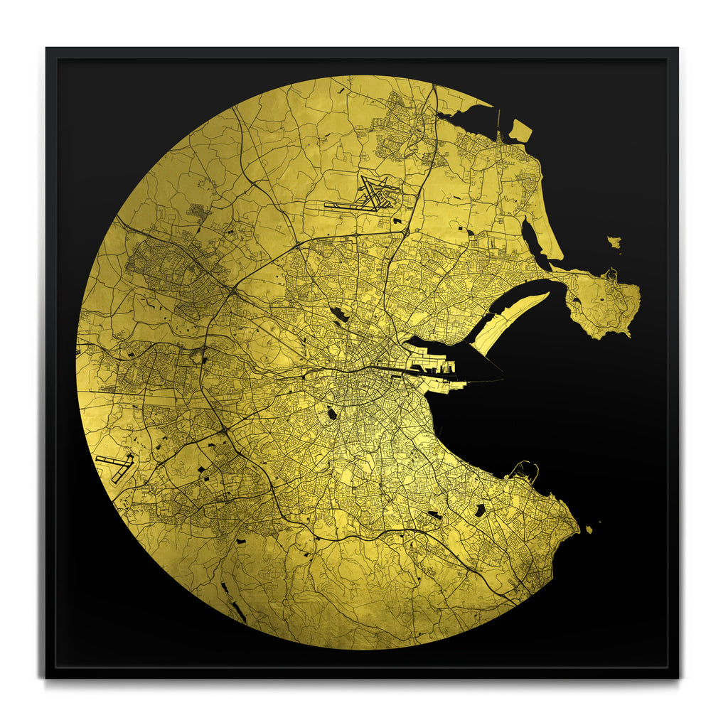 Mappa Mundi Dublin (24 Karat Gold)