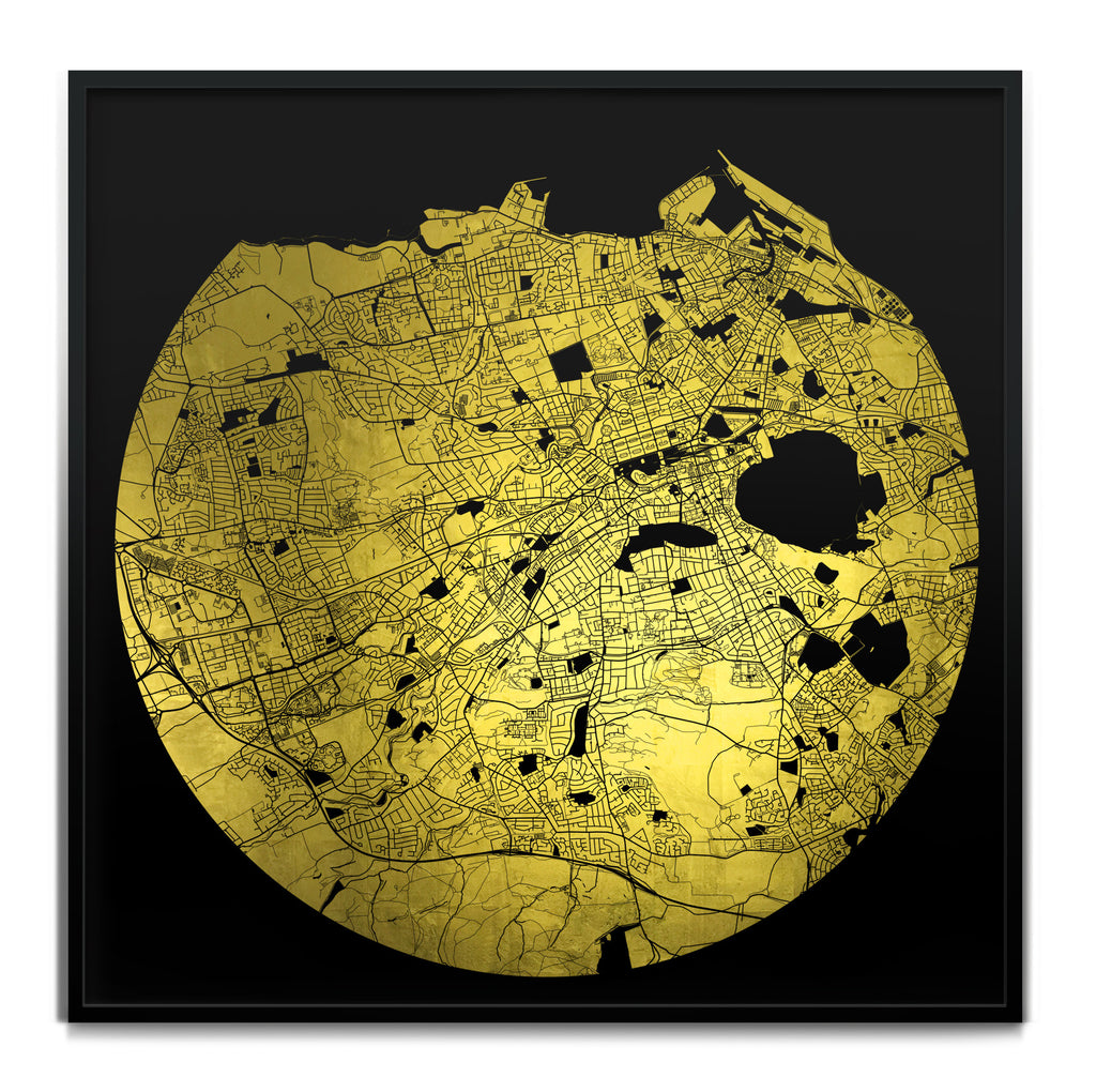 Mappa Mundi Edinburgh (24 Karat Gold)