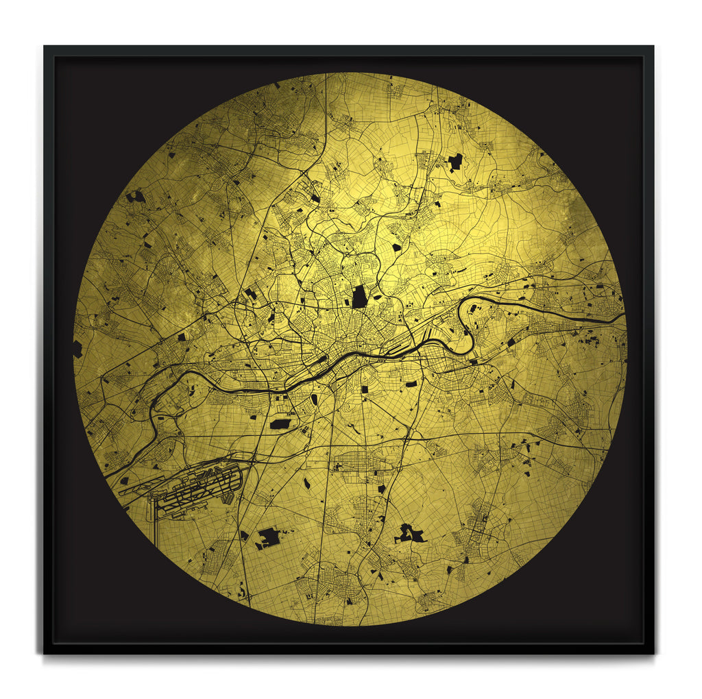 Mappa Mundi Frankfurt (24 Karat Gold)