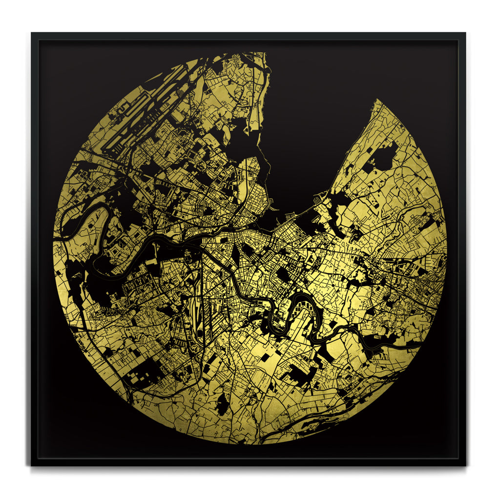 Mappa Mundi Geneva (24 Karat Gold)