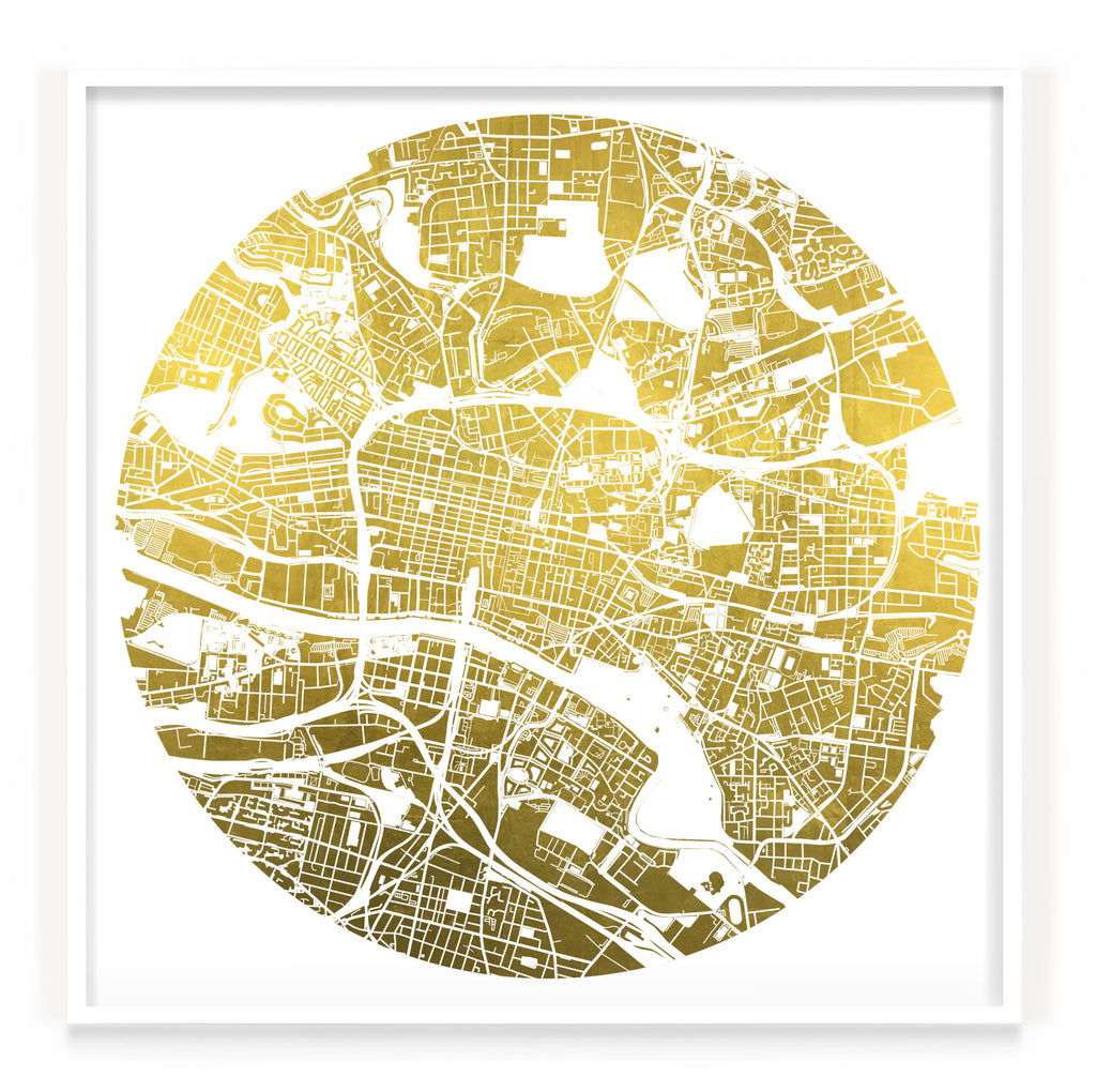 Mappa Mundi Glasgow (24 Karat Gold)