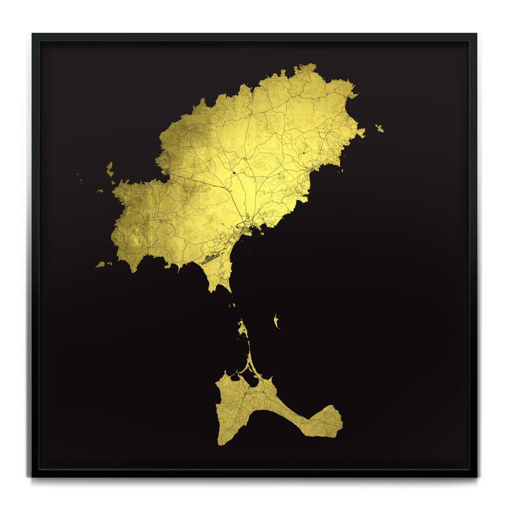 Mappa Mundi Ibiza and Formentera (24 Karat Gold)