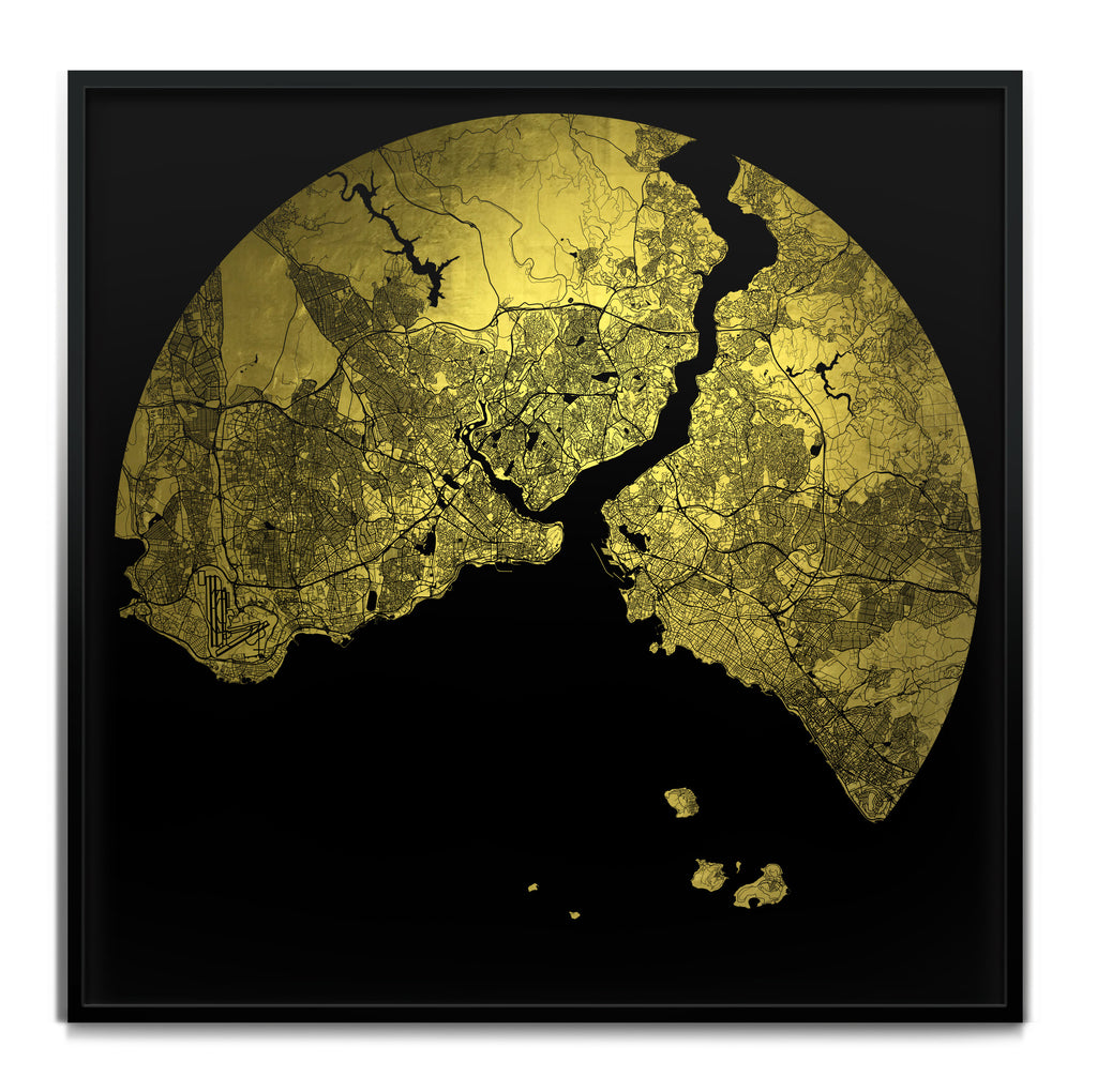 Mappa Mundi Istanbul (Downtown) (24 Karat Gold)