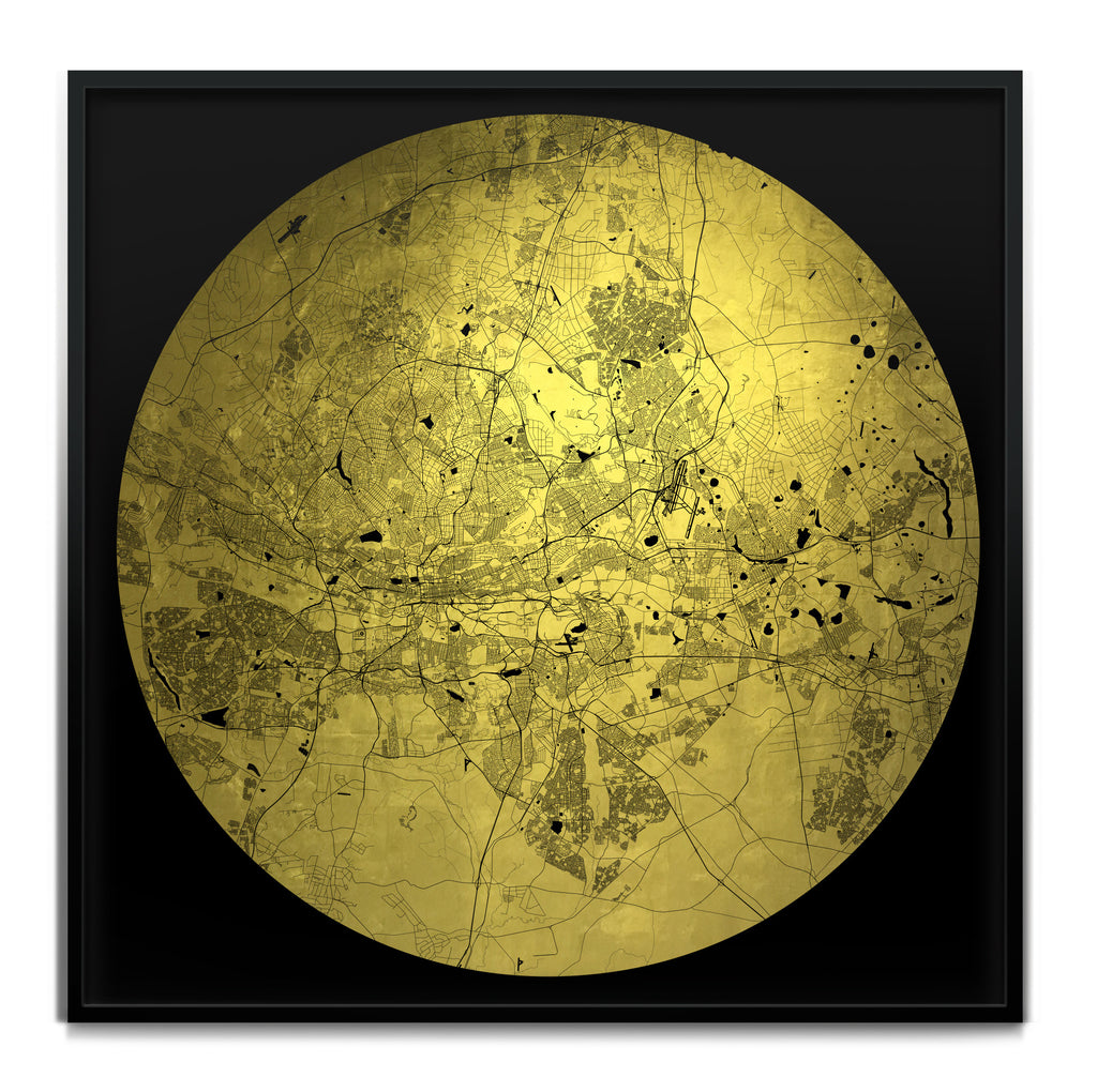 Mappa Mundi Johannesburg (24 Karat Gold)