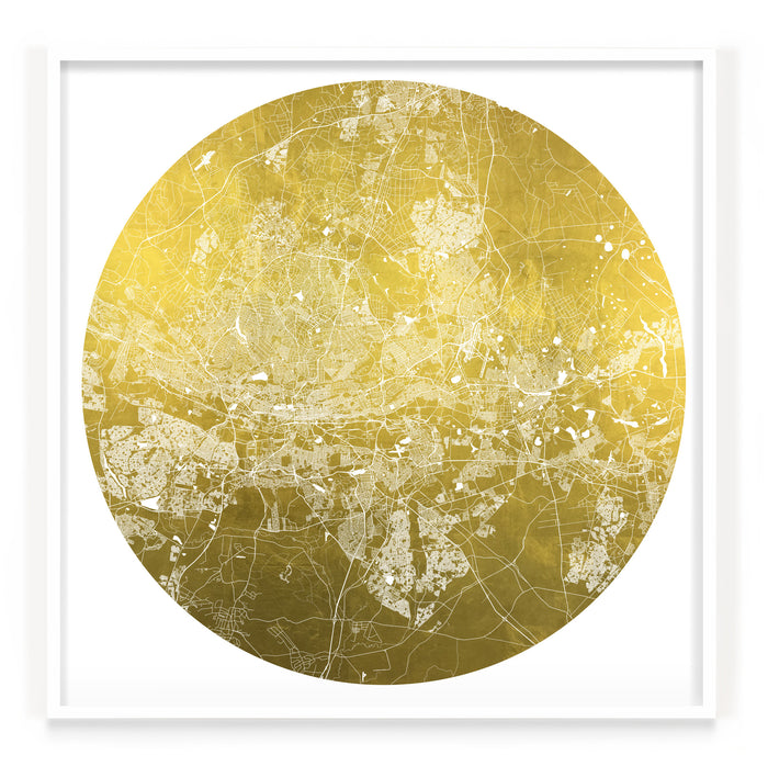 Mappa Mundi Johannesburg (24 Karat Gold)