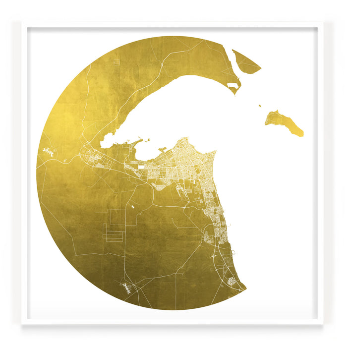 Mappa Mundi Kuwait (24 Karat Gold)