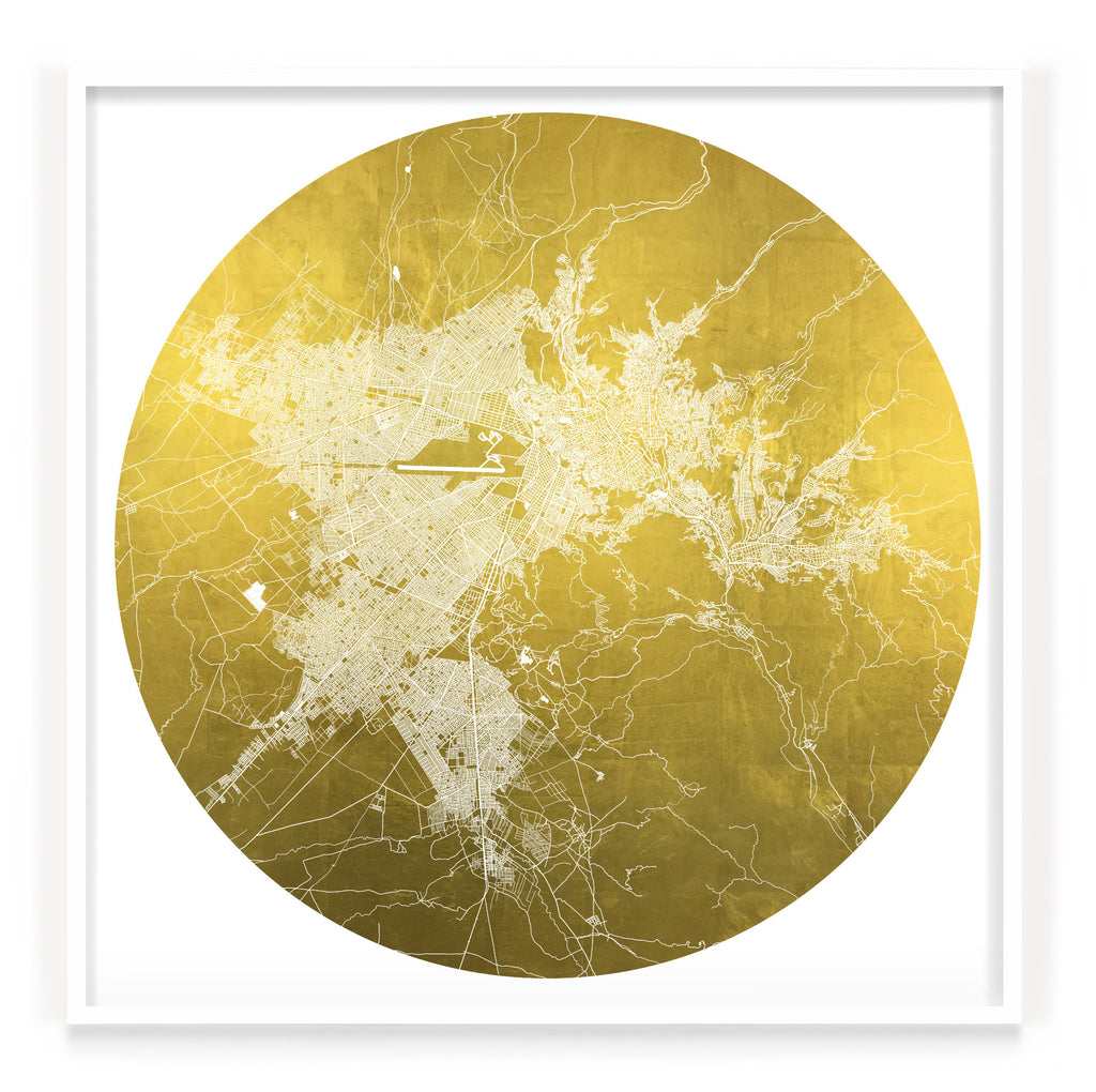 Mappa Mundi La Paz (24 Karat Gold)