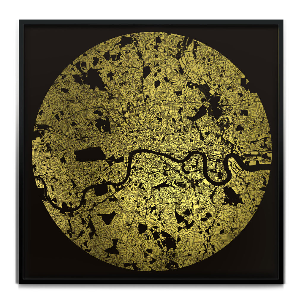 Mappa Mundi London (24 Karat Gold)