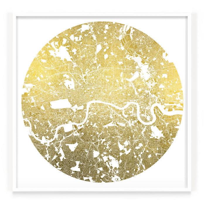 Mappa Mundi London (24 Karat Gold)