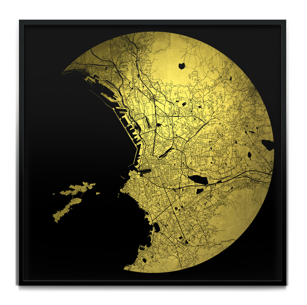 Mappa Mundi Marseille (Downtown) (24 Karat Gold)