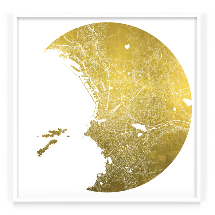 Mappa Mundi Marseille (Downtown) (24 Karat Gold)