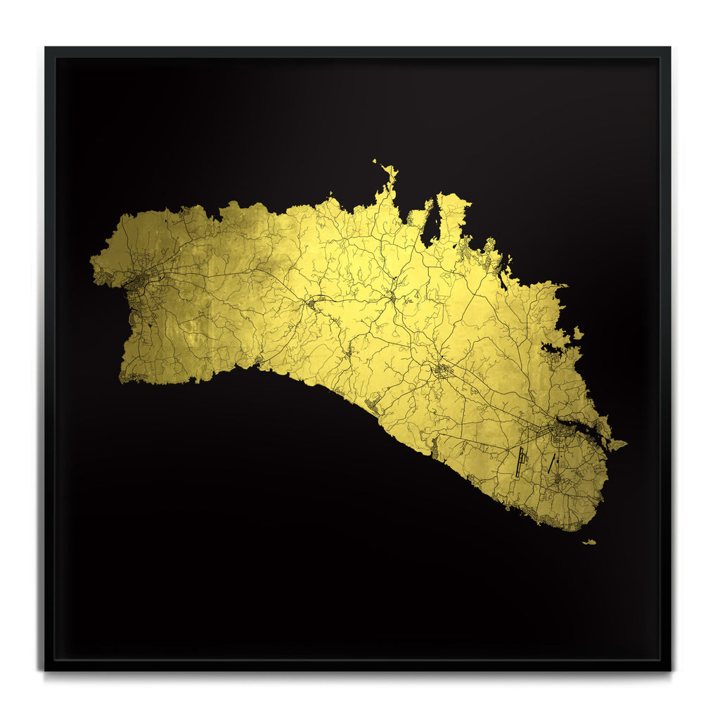 Mappa Mundi Menorca (24 Karat Gold)