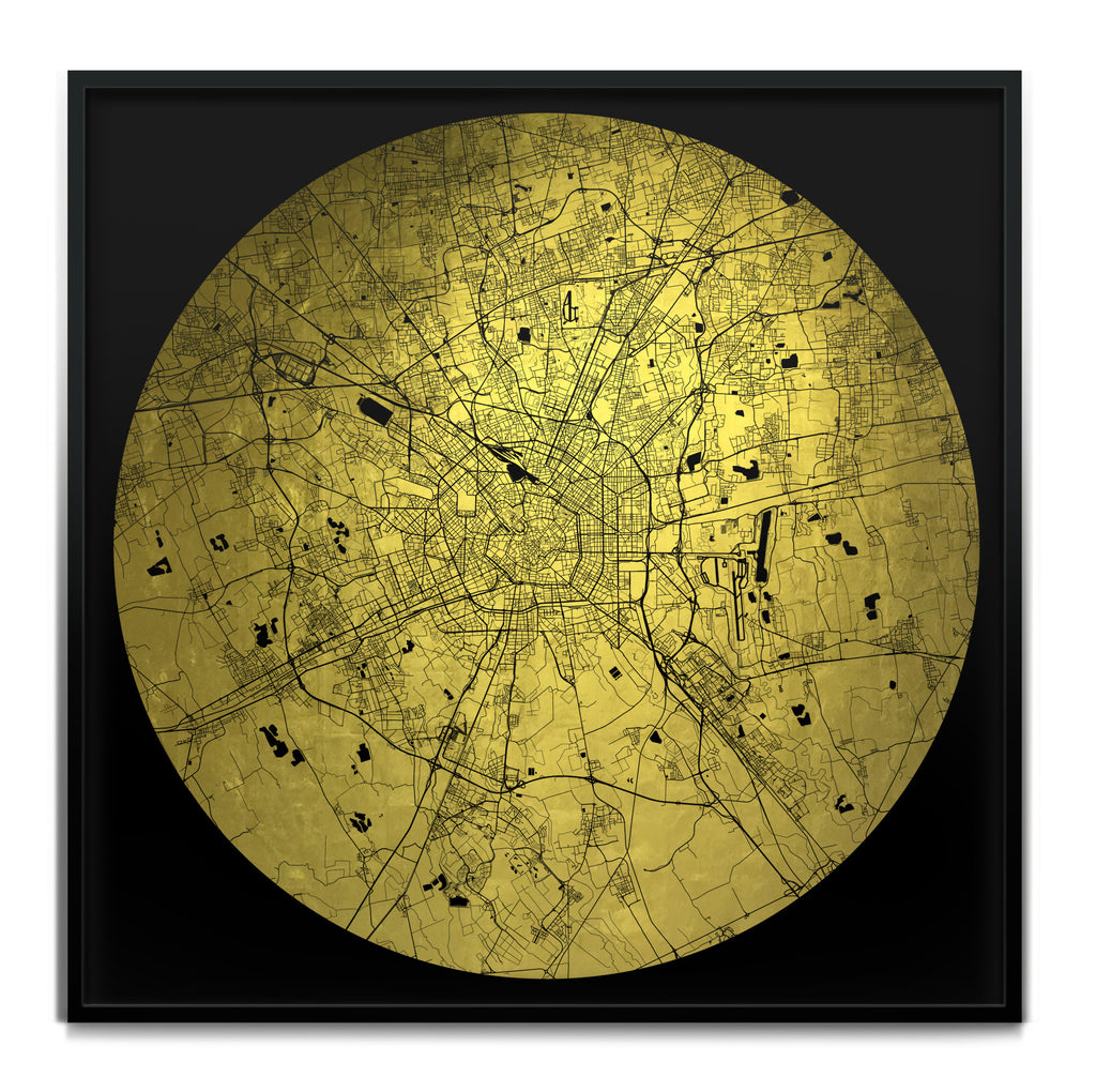 Mappa Mundi Milan (24 Karat Gold)