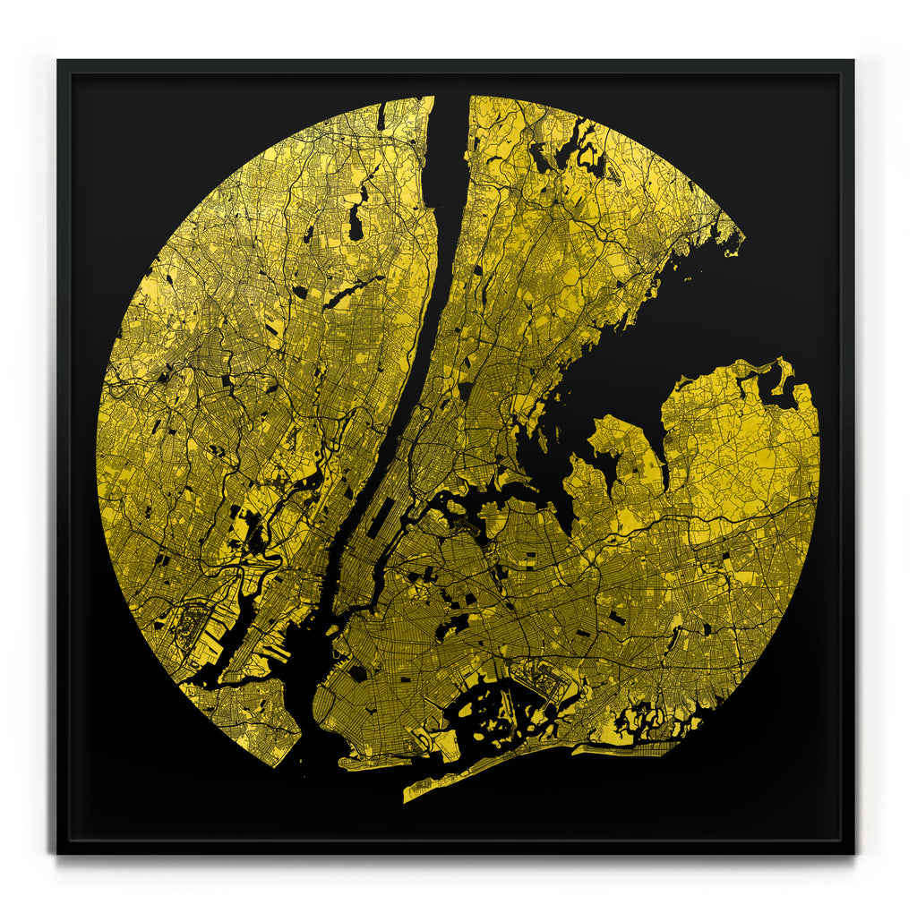 Mappa Mundi New York (Greater) (24 Karat Gold)