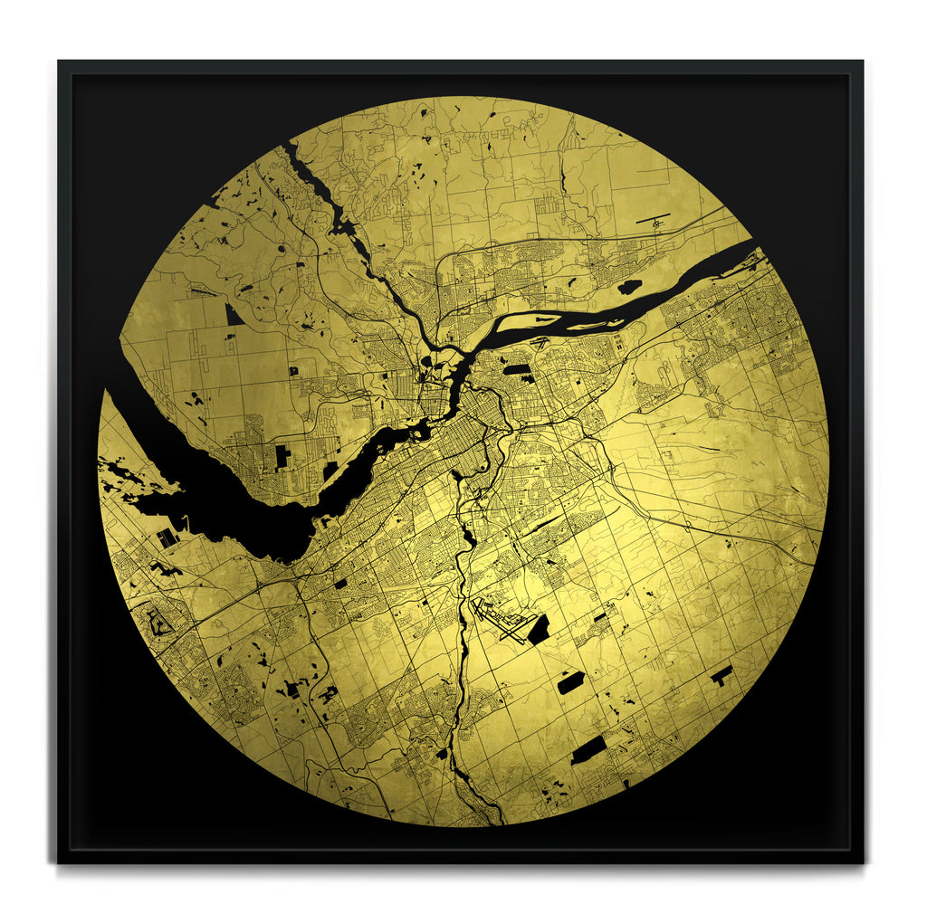 Mappa Mundi Ottawa (24 Karat Gold)