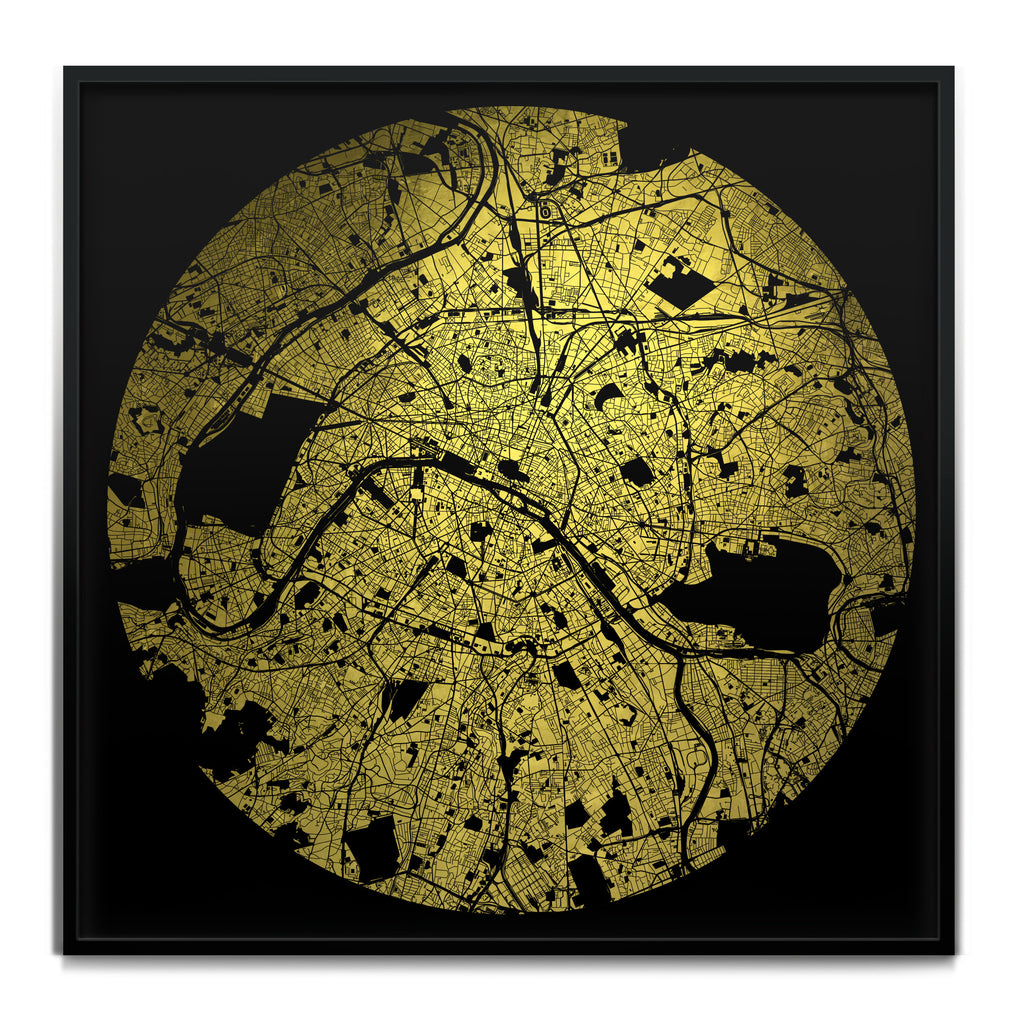 Mappa Mundi Paris (Downtown) (24 Karat Gold)