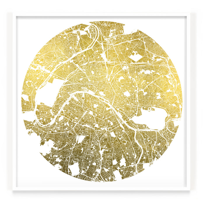 Mappa Mundi Paris (Downtown) (24 Karat Gold)