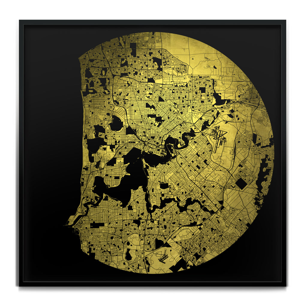 Mappa Mundi Perth (24 Karat Gold)