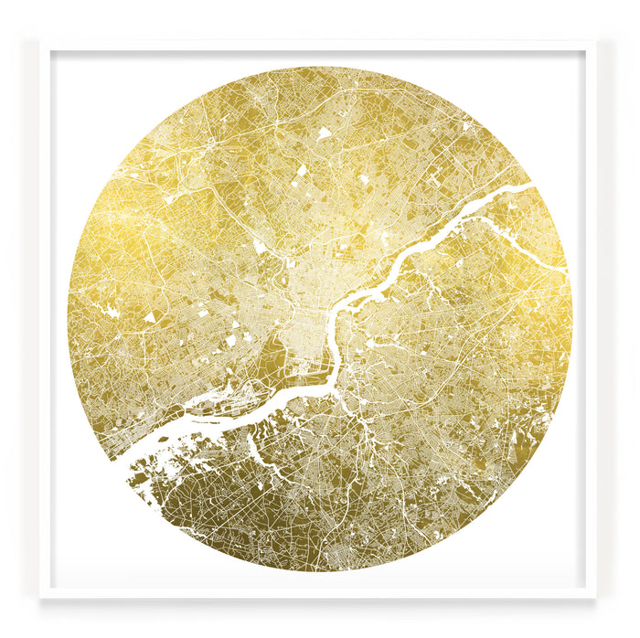 Mappa Mundi Philadelphia (24 Karat Gold)