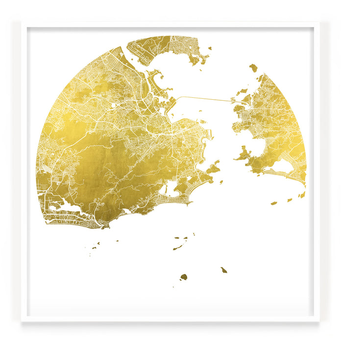 Mappa Mundi Rio de Janeiro (24 Karat Gold)