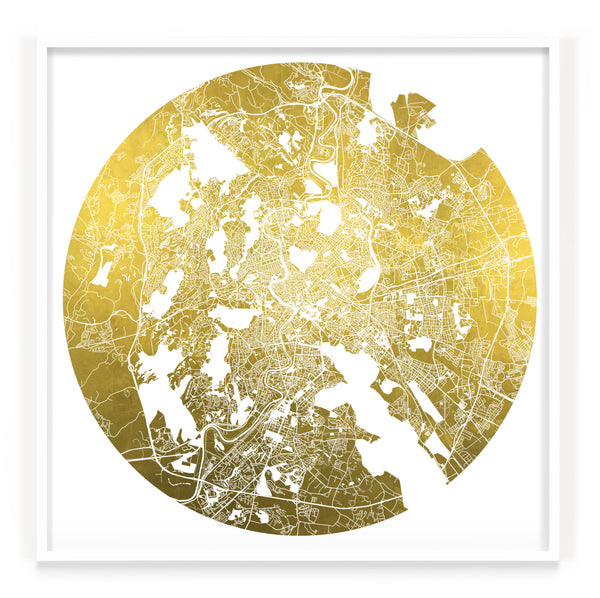 Mappa Mundi Rome (24 Karat Gold) – Art Unified