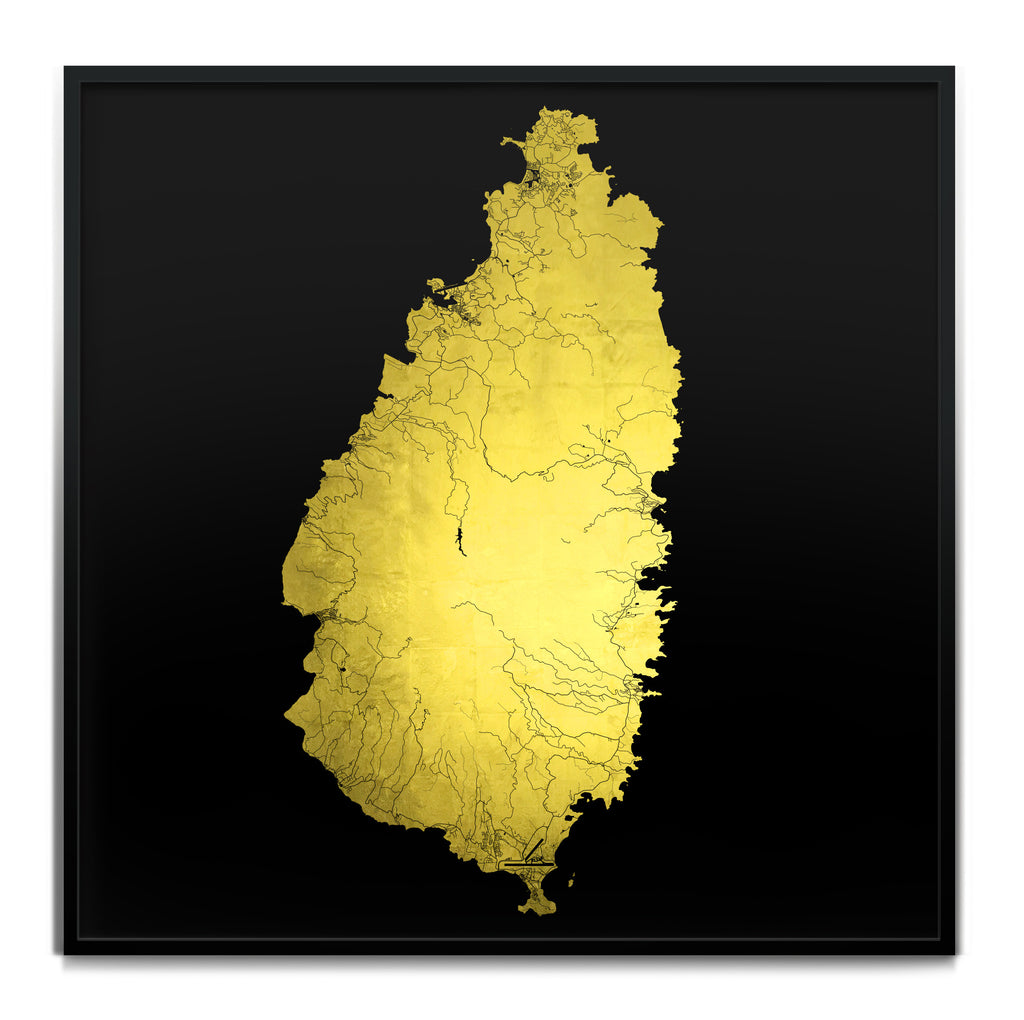 Ewan David Eason_Mappa Mundi Saint Lucia_Black24K
