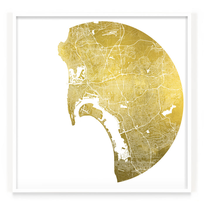 Mappa Mundi San Diego (24 Karat Gold)