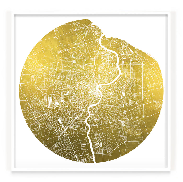 Mappa Mundi Shanghai (24 Karat Gold)