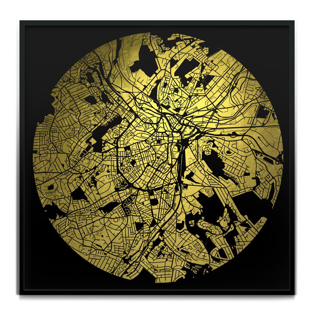 Mappa Mundi Sheffield (24 Karat Gold)