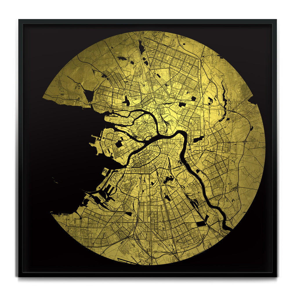 Mappa Mundi St. Petersburg (24 Karat Gold)