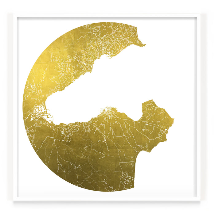 Mappa Mundi St. Tropez (24 Karat Gold)