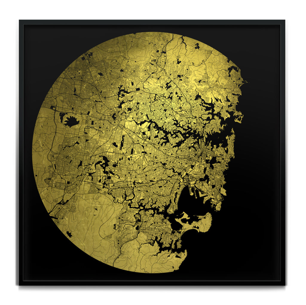 Mappa Mundi Sydney (24 Karat Gold)
