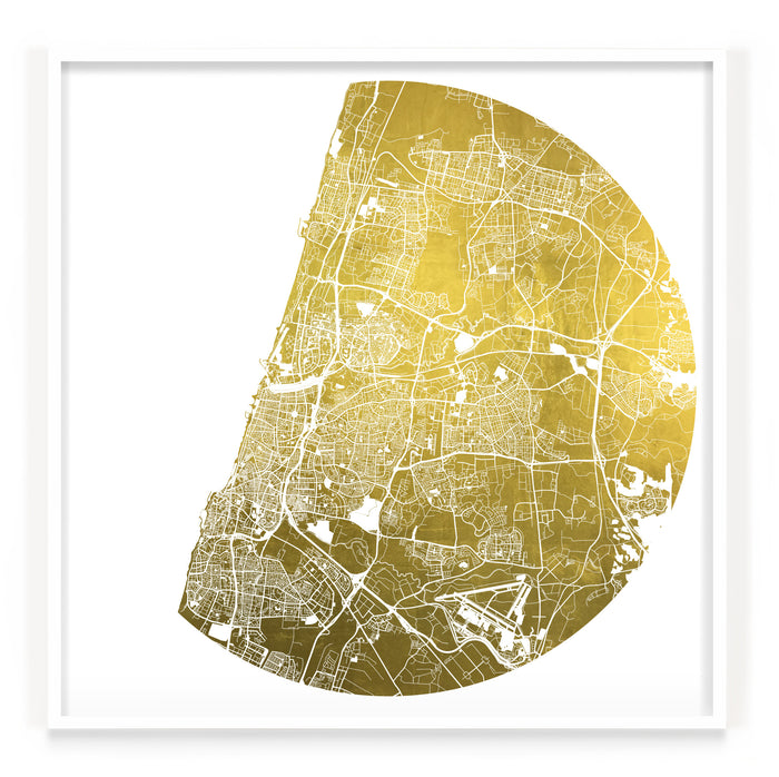 Mappa Mundi Tel Aviv (24 Karat Gold)
