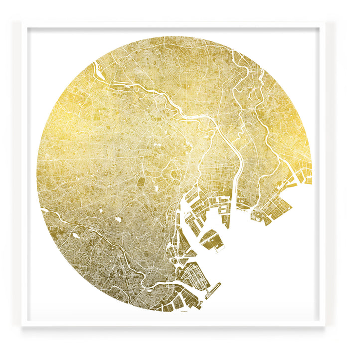 Mappa Mundi Tokyo (Greater) (24 Karat Gold)