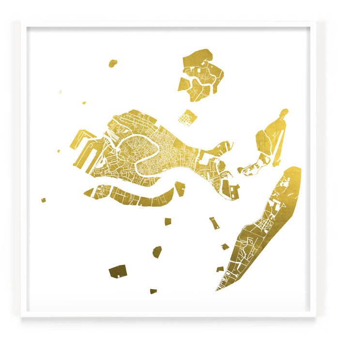 Mappa Mundi Venice (Greater) (24 Karat Gold)