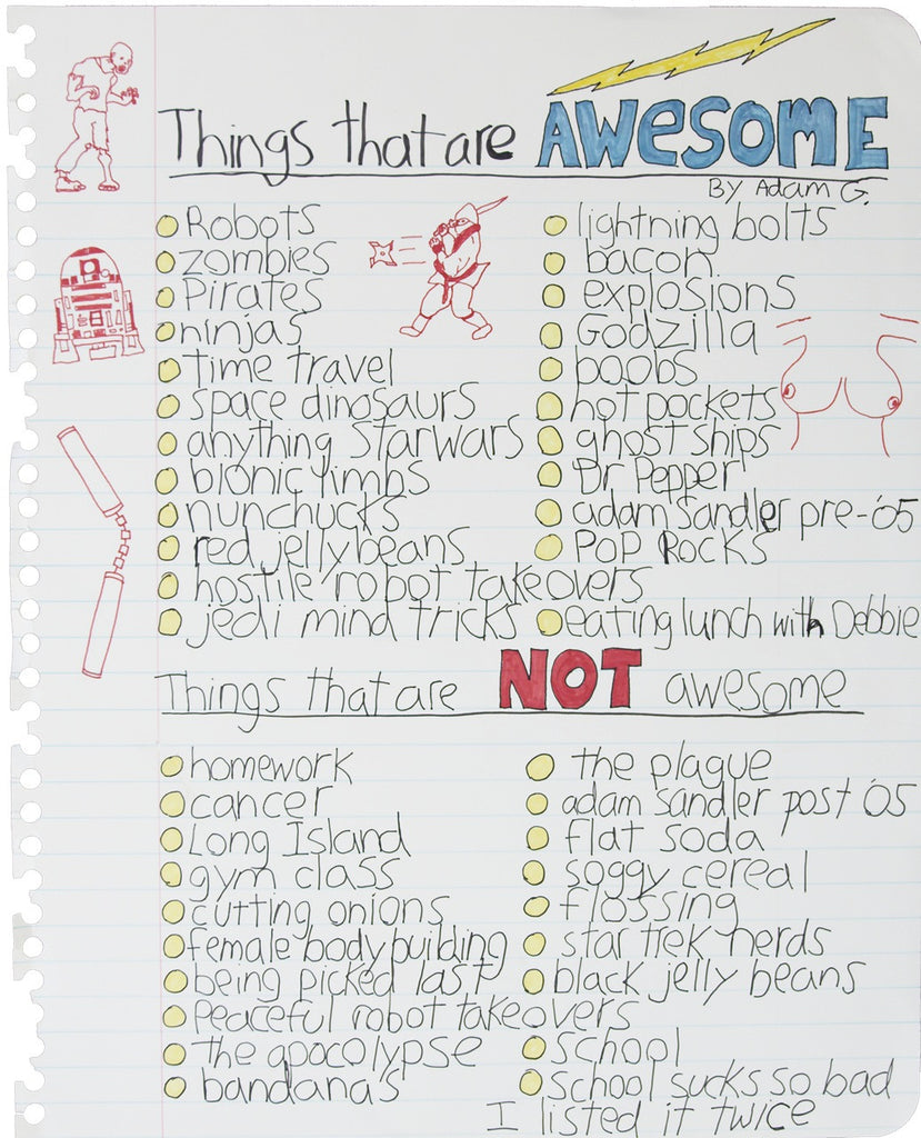 Things That Are Awesome Giclée print