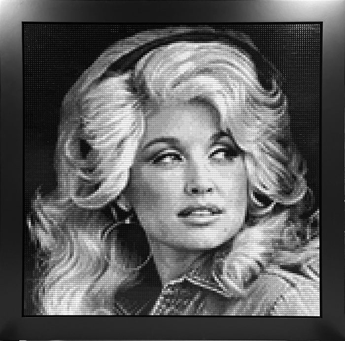 Dolly Parton (made from legos)