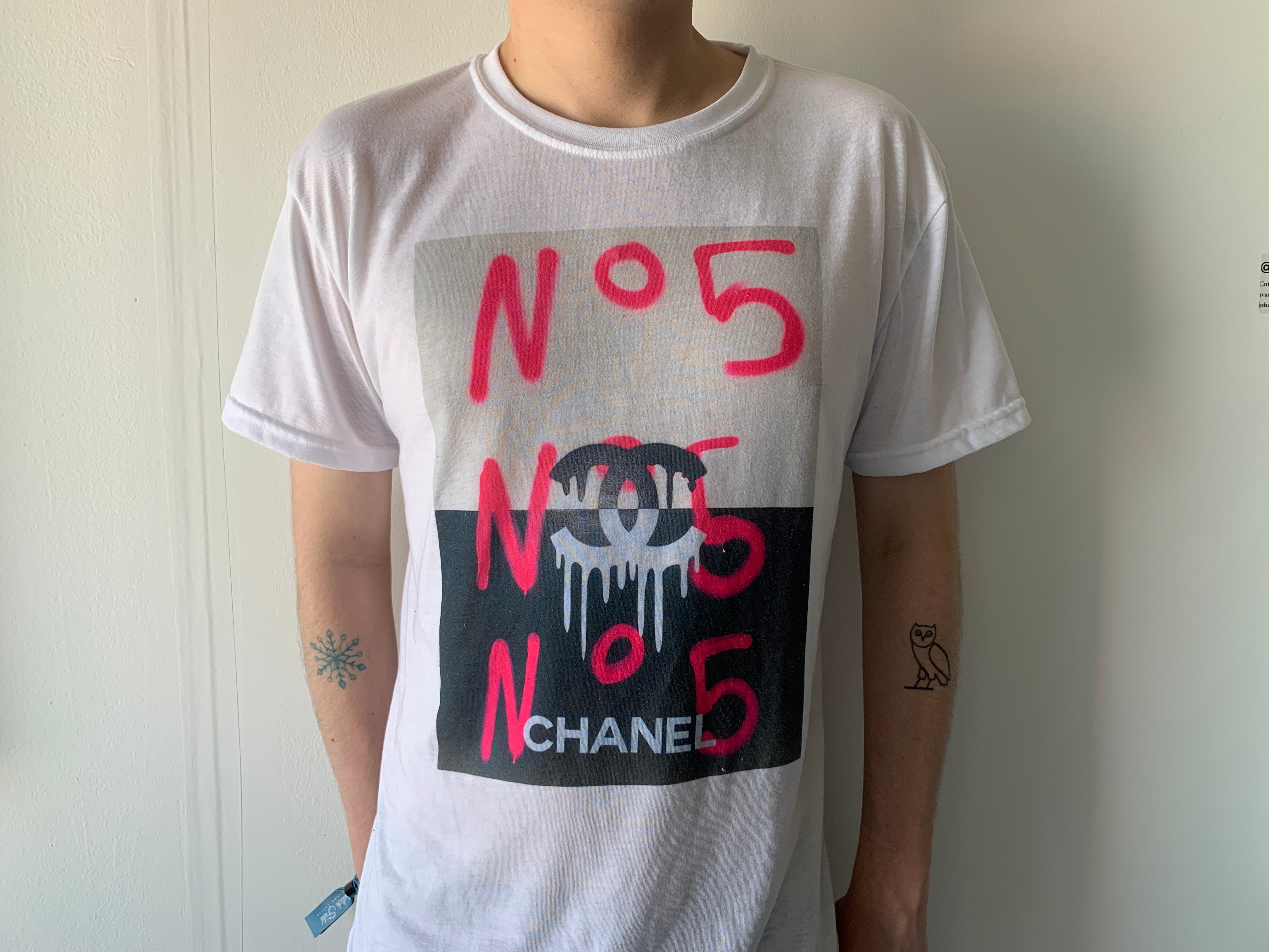 NWOT VINTAGE CHANEL 01A JUST A DROP OF NO.5 SWEATSHIRT FR38